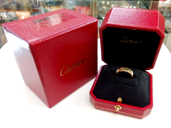 Cartier　18金　YG　ラブリング