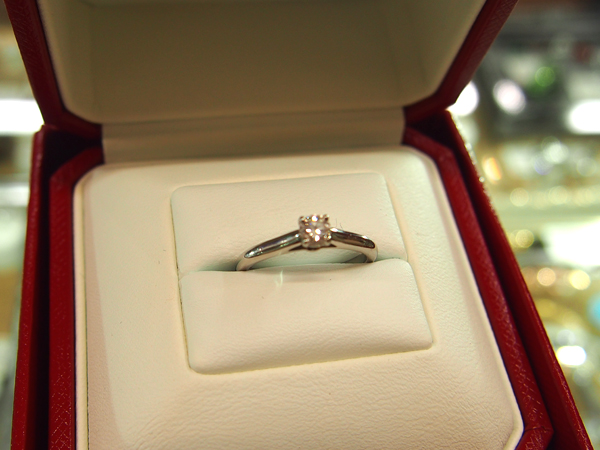Cartier　ソリテール　PT900　ダイヤ　指輪
