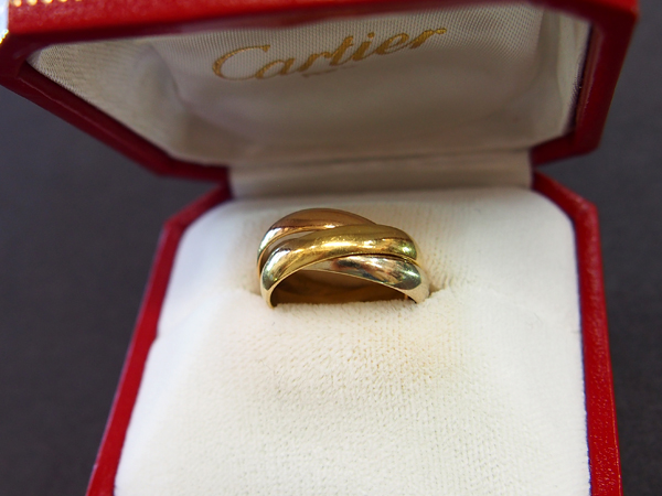 Cartier　トリニティ　K18　YG/WG/PG　指輪　