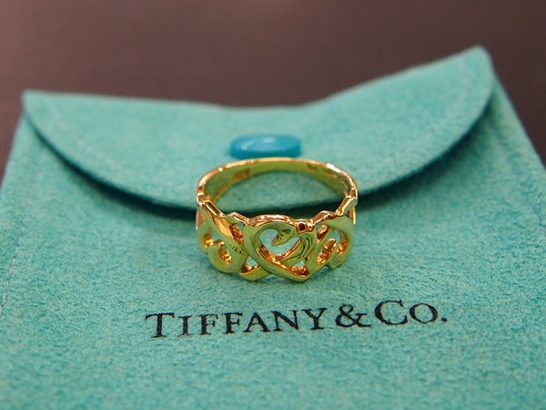 Tiffany & Co　K18　YG　指輪