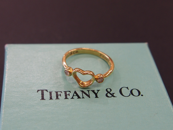 Tiffany & Co　K18　YG　ダイヤ　指輪