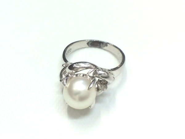 PT900　真珠　指輪