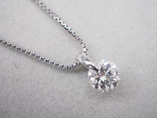 ネックレス Pt900/Pt850 4.7g ダイヤ 1.007ct H SI2 G 