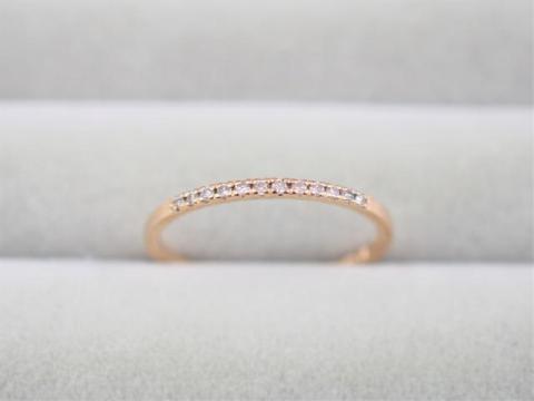 リング K18PG 1.3g ダイヤ 0.07ct 