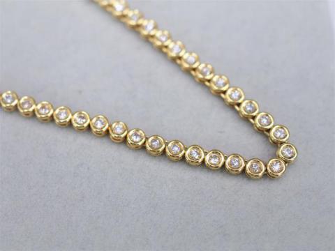 ネックレス K18YG 20.0g ダイヤ 2.18ct 