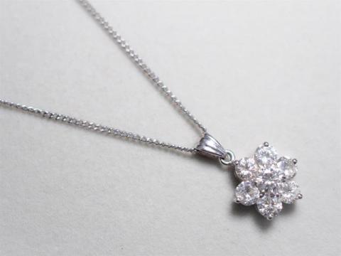 ネックレス Pt900/Pt850 7.8g ダイヤ 2.04ct 