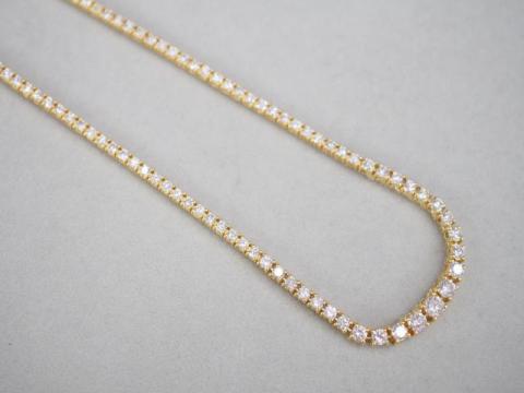 ネックレス K18YG/WG 16.8g ダイヤ 5.00ct 