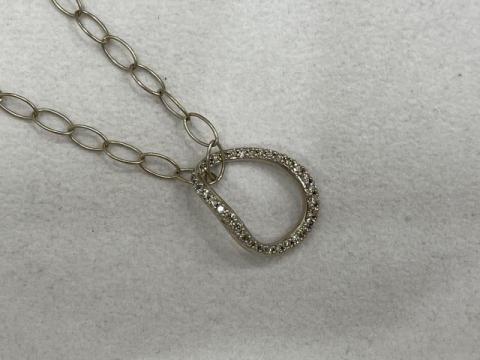 カシケイ マーシネス ネックレス K18BG 10.4g ダイヤ 0.50ct