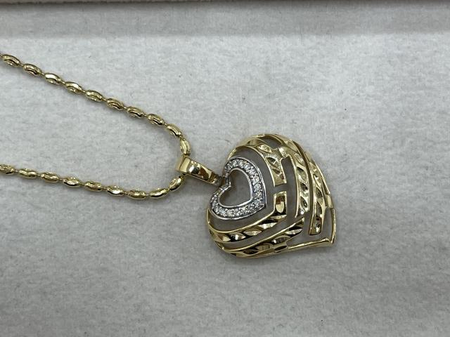ネックレス K14 9.3g ダイヤ