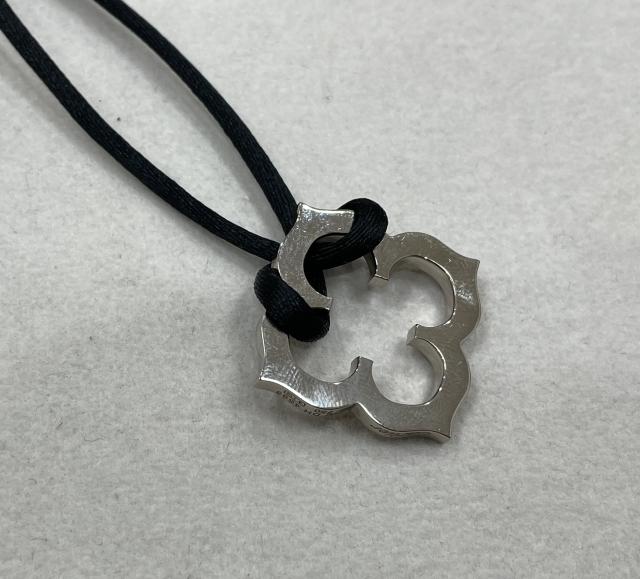 カルティエ Cフラット ネックレス K18WG/コード 12.2g