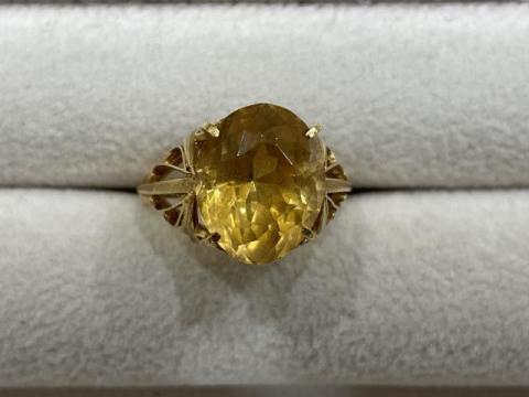 リング K18YG 4.5g シトリン