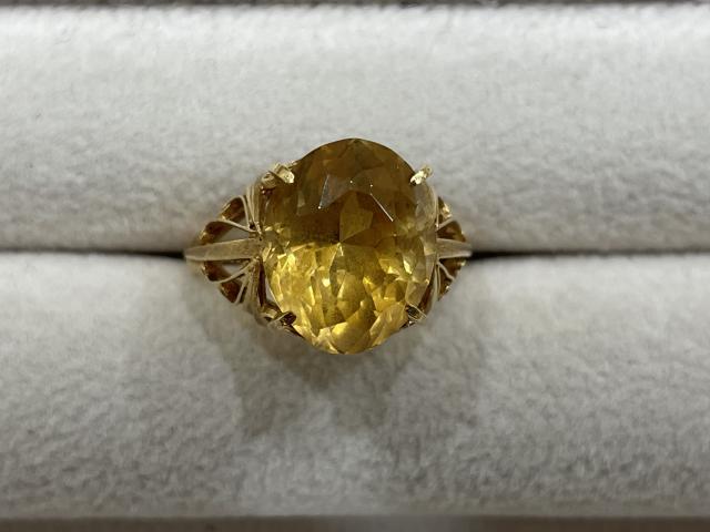 リング K18YG 4.5g シトリン