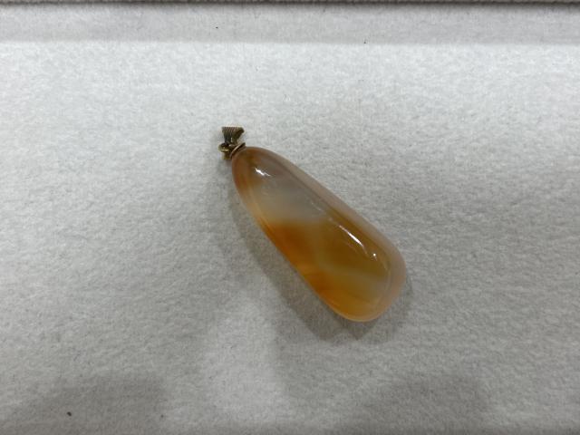 ペンダントトップ K18YG 6.3g メノウ