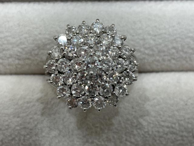 リング Pt900 11.7g ダイヤ 3.21ct
