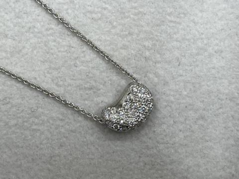 ティファニー ビーン ネックレス Pt950 4.5g ダイヤ