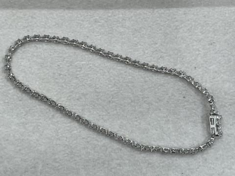 ブレスレット K18WG 3.5g ダイヤ 1.00ct