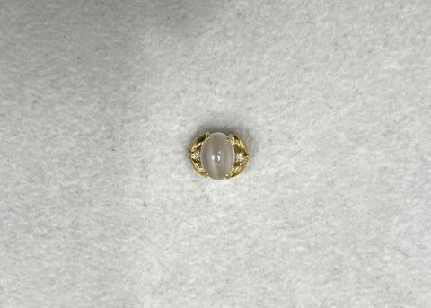 ペンダントトップ K18YG 1.0g クォーツ ダイヤ
