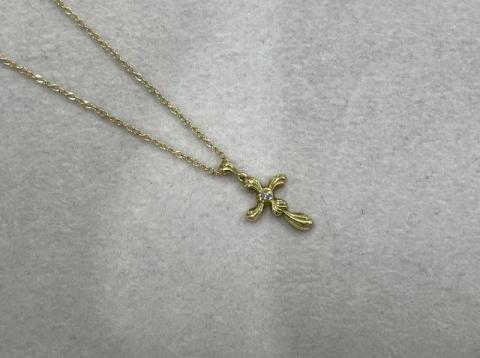アーカー ネックレス K18YG/WG 2.3g クロス