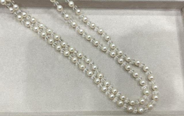 タサキ ヴァリエ ネックレス シルバー 75.0g アコヤ真珠 6.5-7.0mm