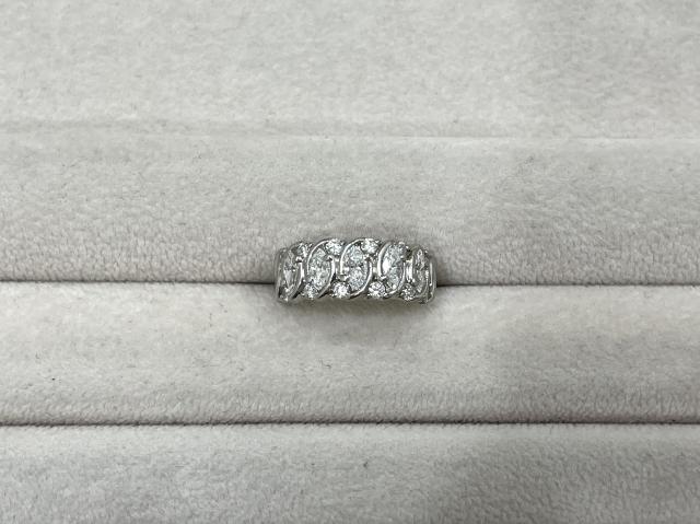 ミキモト リング Pt950 5.8g ダイヤ 1.08ct 11号