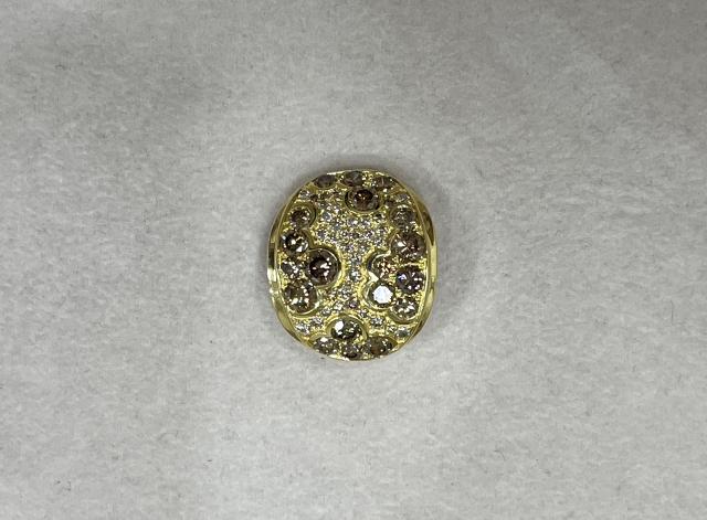 ペンダントトップ K18YG 9.7g ダイヤ 3.18ct ※X線済