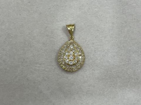 ペンダントトップ K18YG 5.6g ダイヤ 2.00ct