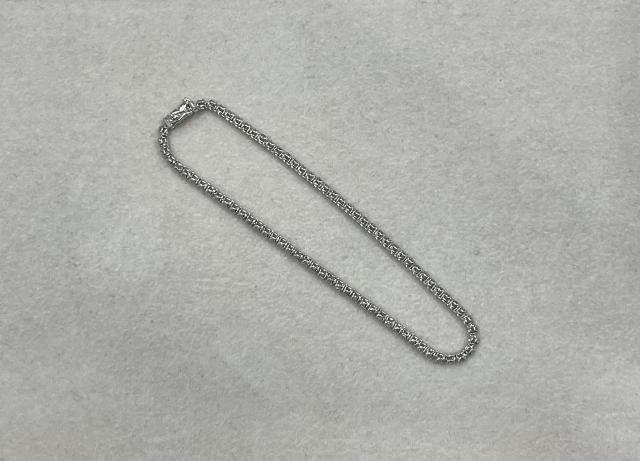 ブレスレット K18WG 4.4g ダイヤ 1.00ct テニス