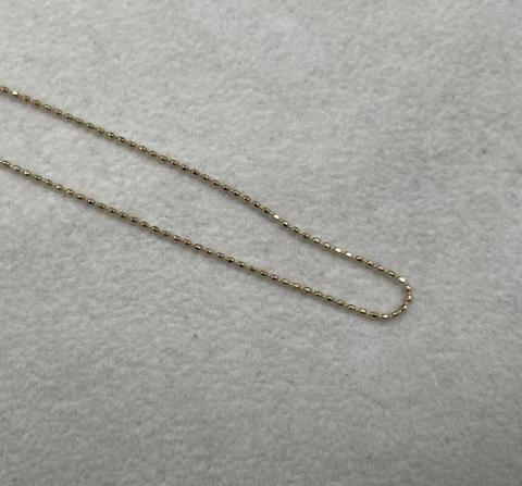 チェーンネックレス K18PG 1.3g ダイヤ 0.06ct/0.10ct/0.22ct