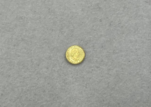 コイン K24YG 1.0g CANADA エリザベス2世 ※X線検査済み