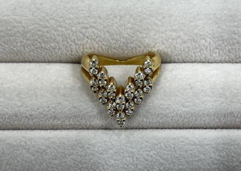 リング K18YG 6.3g ダイヤ 0.56ct