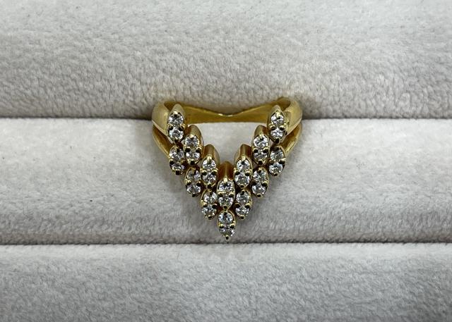 リング K18YG 6.3g ダイヤ 0.56ct