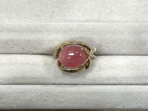 リング K18PG 11.9g ピンクストーンダイヤ 0.05ct