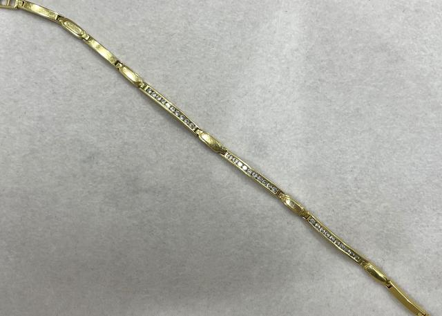 ブレスレット K18YG 8.0g ダイヤ 0.56ct
