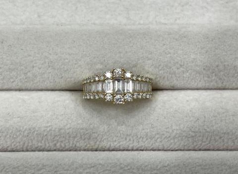 リング K18YG 5.6g ダイヤ 1.37ct