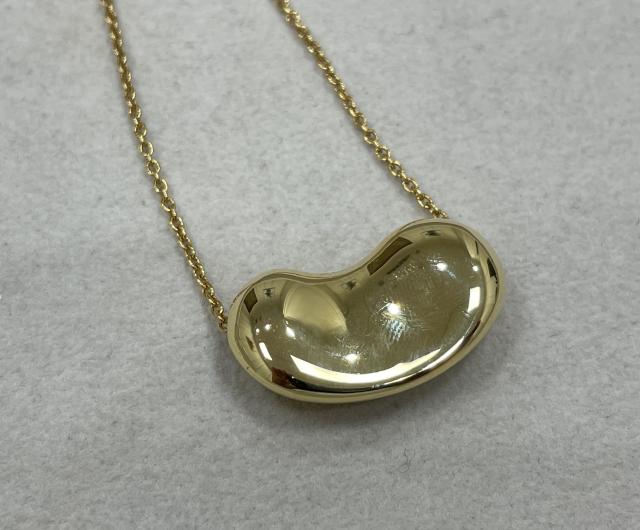 ティファニー ビーン ネックレス K18YG 10.6g