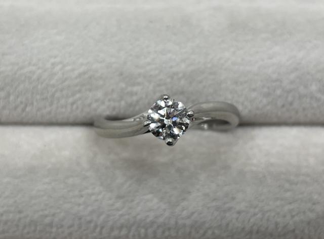 リング Pt900 4.8g ダイヤ 0.501ct G VS2 EX 一粒