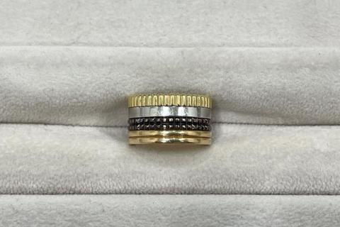 ブシュロン キャトルクラシック リング K18YG/WG/PG/ブラウンコーティング 17.8g ラージ 50号