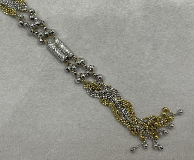 ネックレス K18YG/WG/マグネット 23.6g