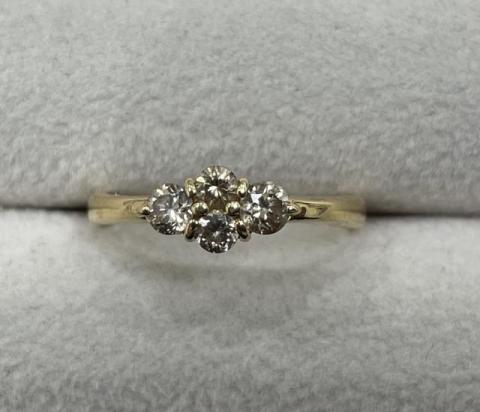 リング K18YG 2.5g ダイヤ 0.50ct