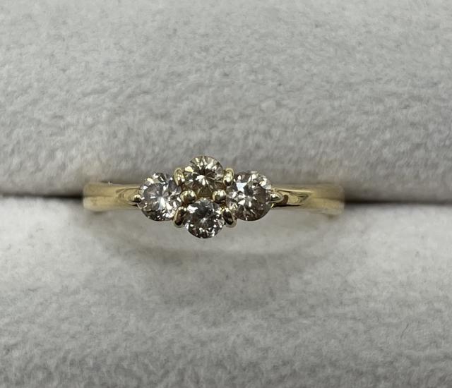 リング K18YG 2.5g ダイヤ 0.50ct