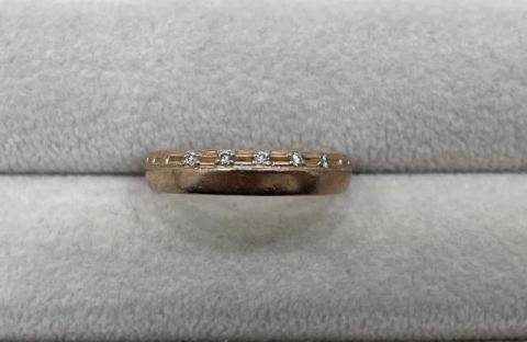 リング K10PG 2.9g ダイヤ 0.05ct