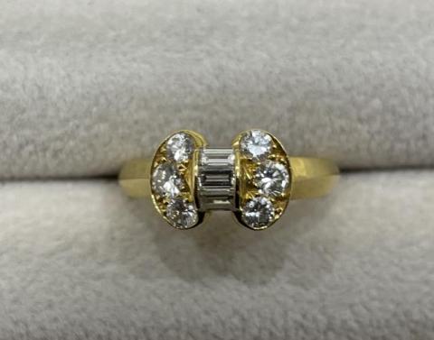 ヴァンクリーフ&アーペル セレスティン リング K18YG 4.4g ダイヤ