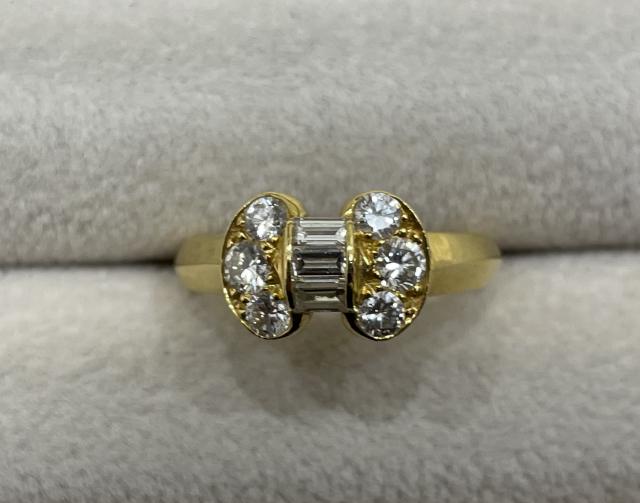 ヴァンクリーフ&アーペル セレスティン リング K18YG 4.4g ダイヤ