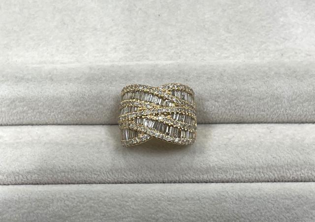 リング K18PG 9.2g ダイヤ 3.00ct