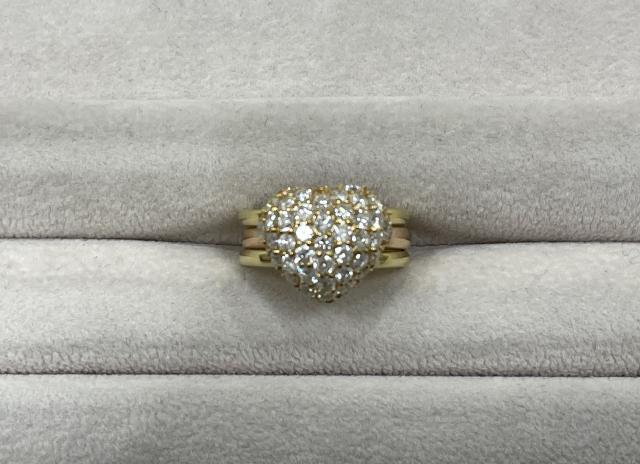 リング K18YG 9.9g ダイヤ 2.00ct