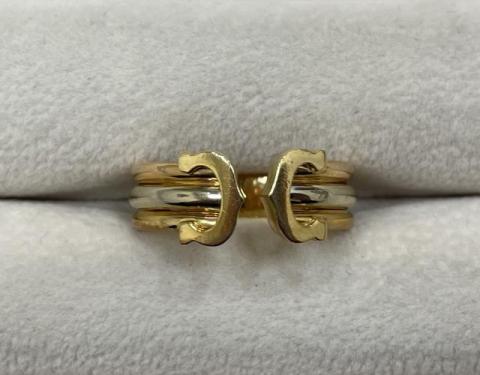 カルティエ リング K18YG/WG 4.6g 49号