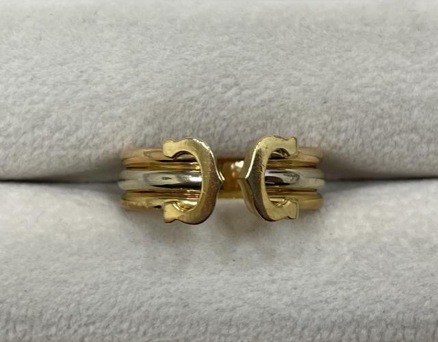 カルティエ リング K18YG/WG 4.6g 49号