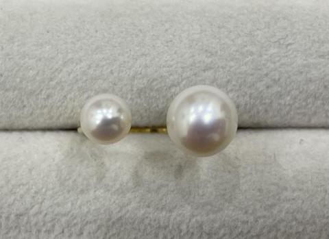 リング K18YG 3.1g アコヤ真珠