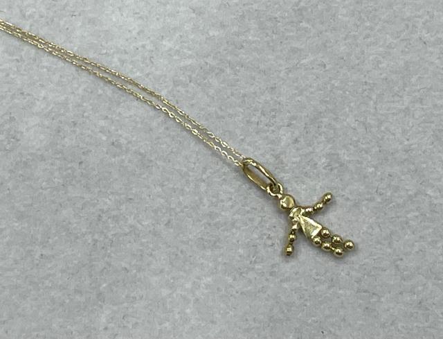ウノアエレ ネックレス K18YG 1.2g ドール