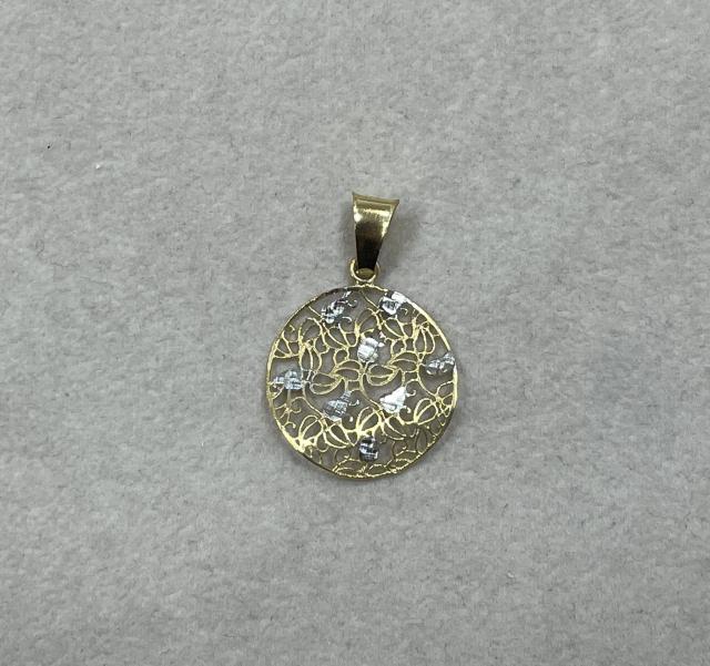 ペンダントトップ K18YG/WG 1.3g